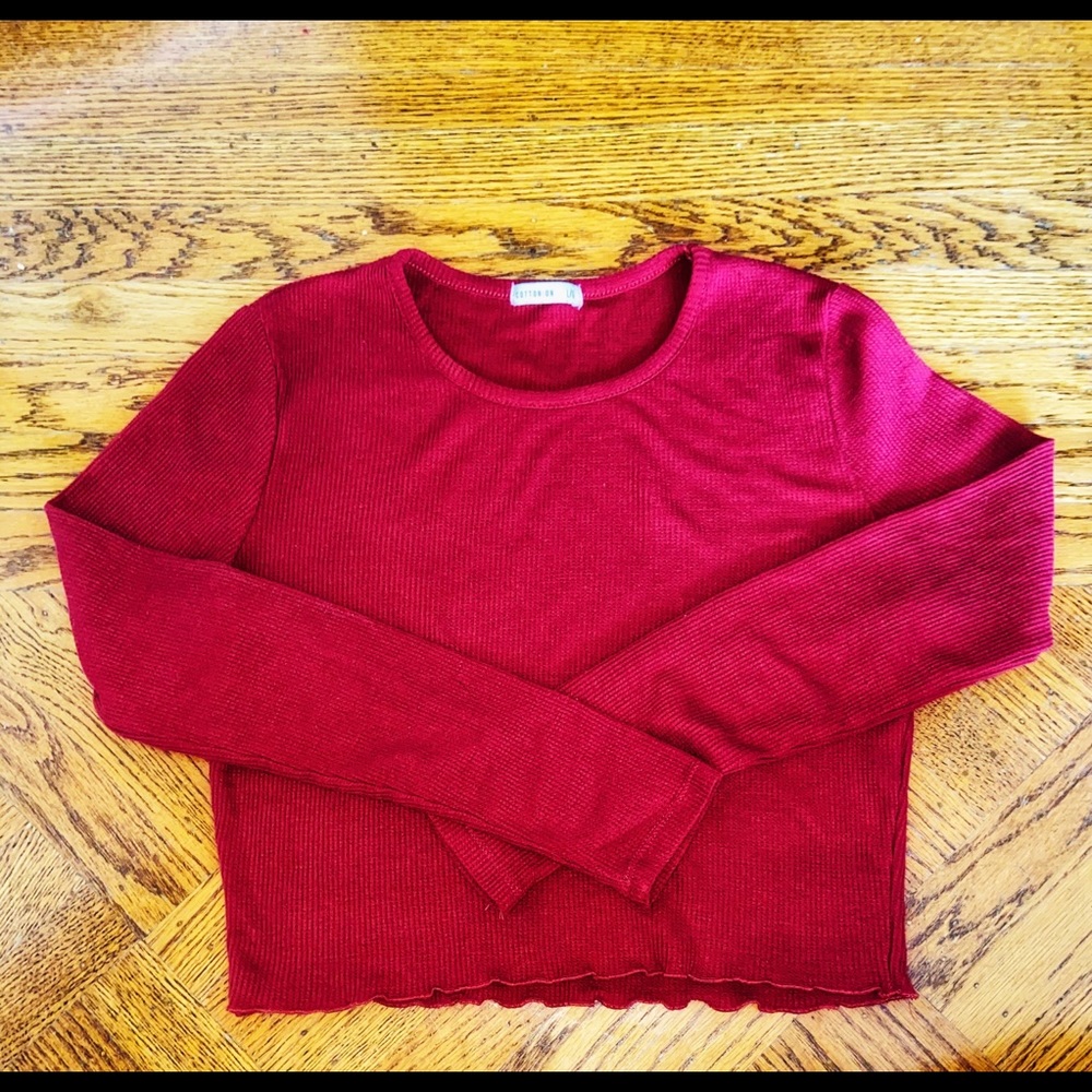 Cotton On Red Long Sleeve